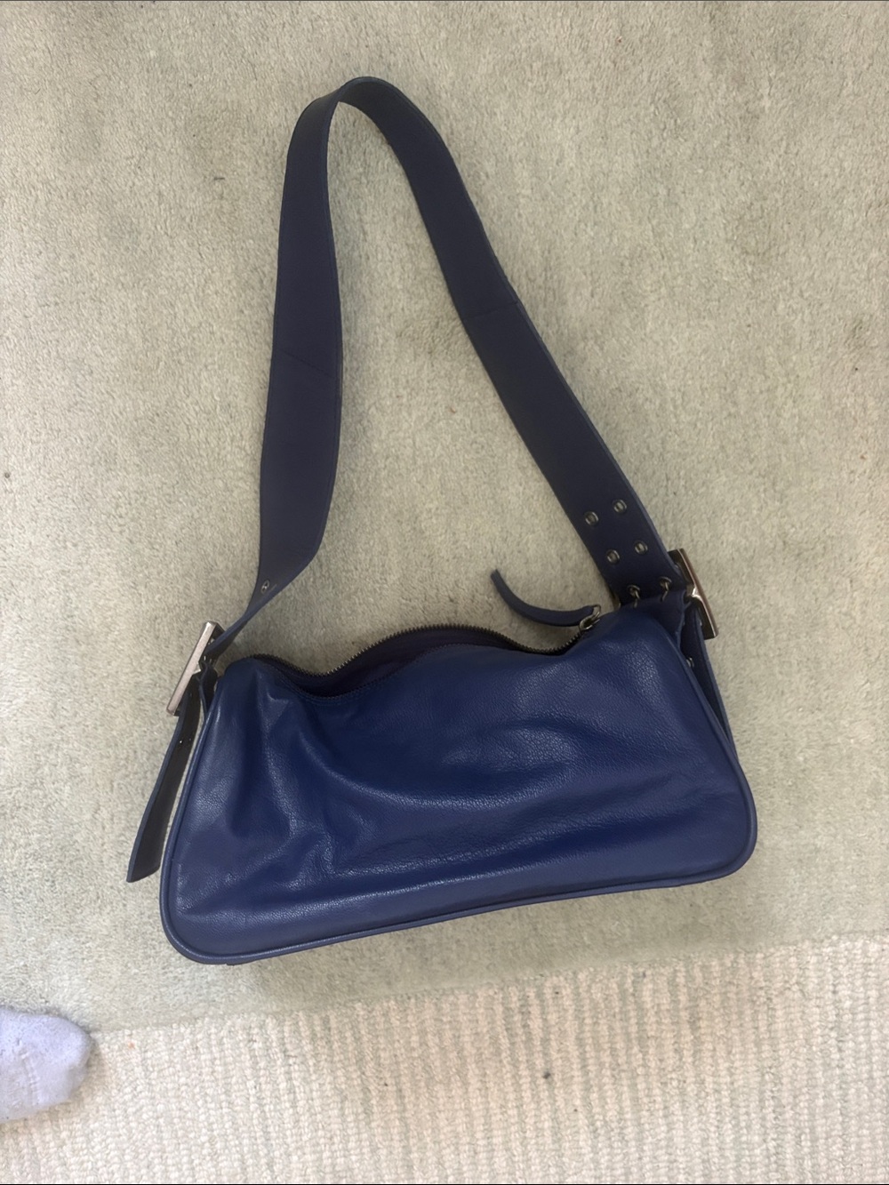 Free people navy candy bag.
